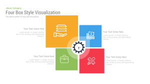 4 Box Style Visualization Free PowerPoint Template and Keynote