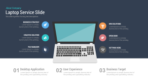 Laptop Service PowerPoint Template and Keynote Slide
