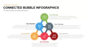 Connected Infographics Bubbles PowerPoint Template and Keynote