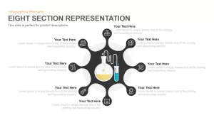 Eight Section Representation Template for PowerPoint and Keynote