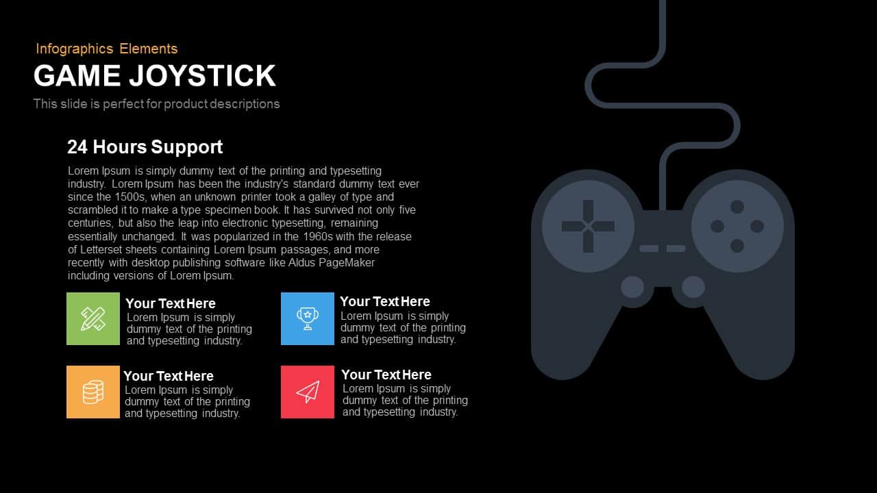 Game Joystick Powerpoint Keynote template