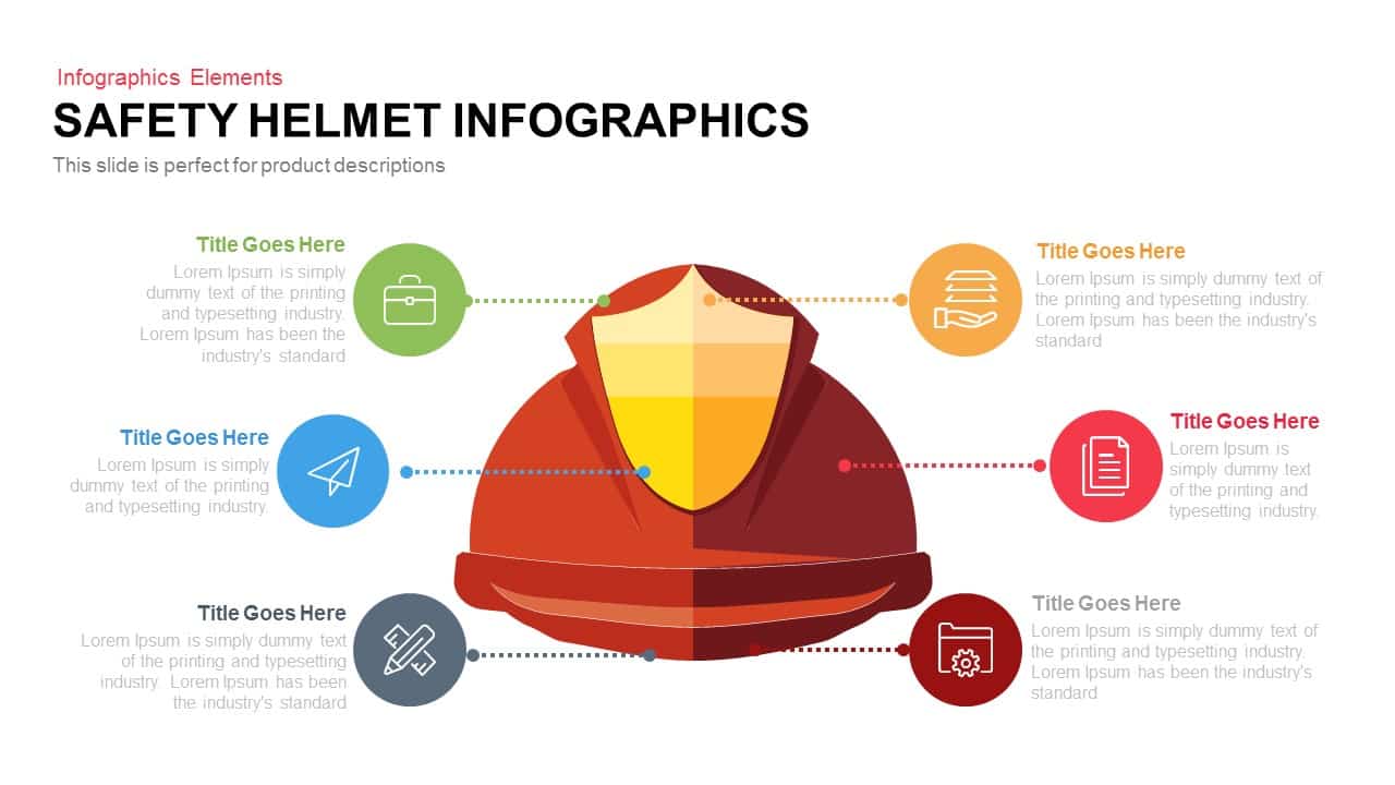 Safety Helmet Infographics Powerpoint Keynote