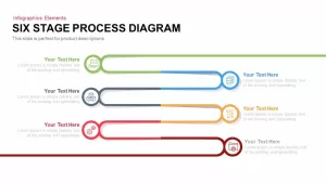 6 Stage Process Diagram PowerPoint Template and Keynote