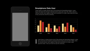 Smartphone user data PowerPoint template and keynote
