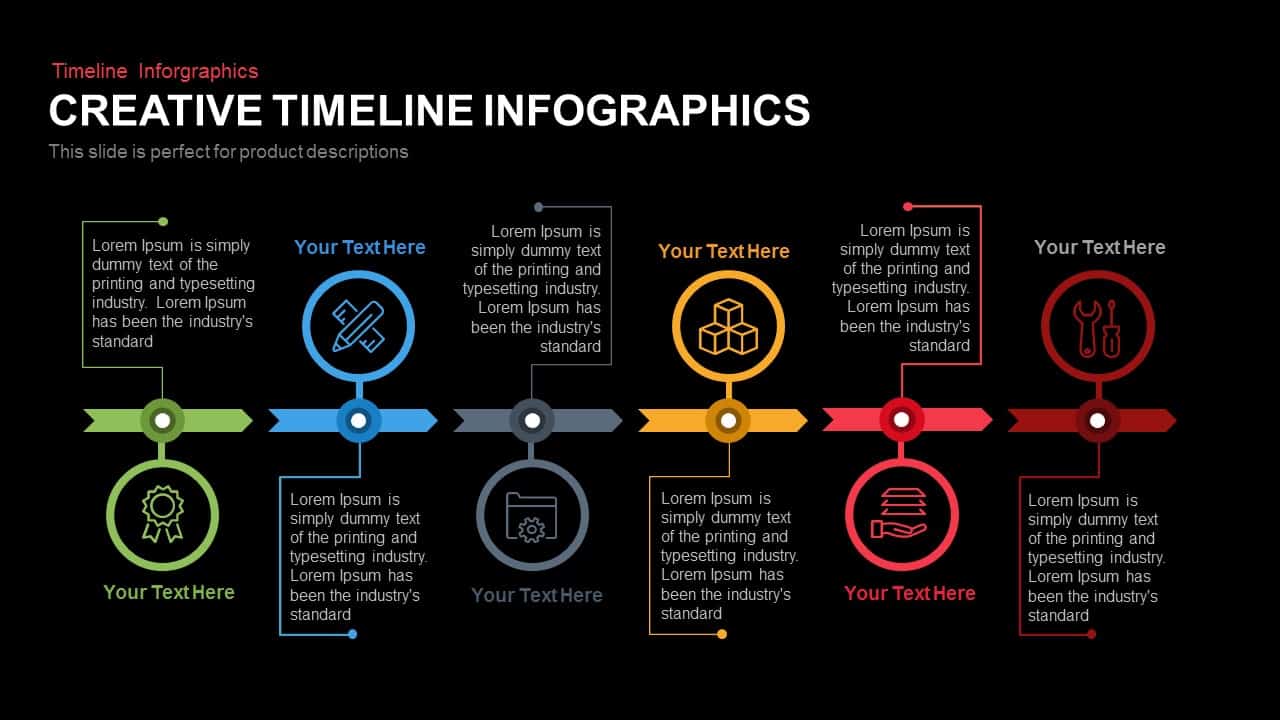 Creative Timeline Infographics Powerpoint and Keynote template