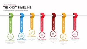Tie Knot Timeline Powerpoint and Keynote template