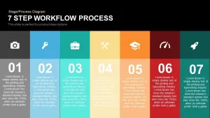 7 Step Process Workflow PowerPoint Template and Keynote Slide