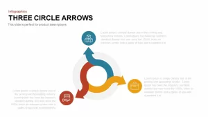 3 Arrows Circle PowerPoint Template and Keynote Slide