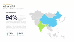 Asia Map PowerPoint Template and Keynote Slide