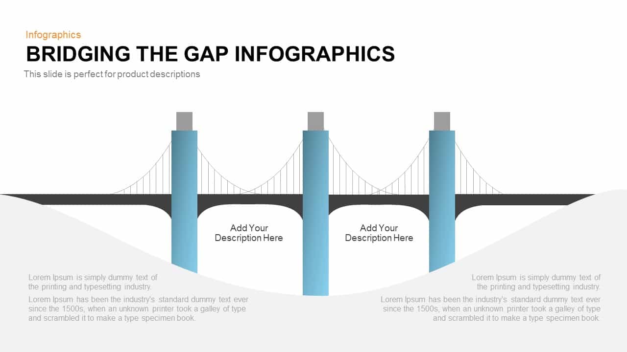 Bridging the Gap Infographics Powerpoint and Keynote template