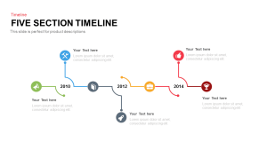 5 Section Timeline PowerPoint Template