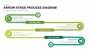 Arrow Stage Process Diagram PowerPoint Template