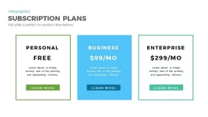 Subscription Plan Template for PowerPoint and Keynote