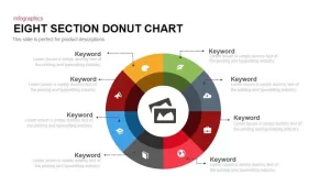 8 Section Donut Chart PowerPoint Template and Keynote Slide