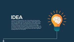 Light bulb idea PowerPoint template and keynote