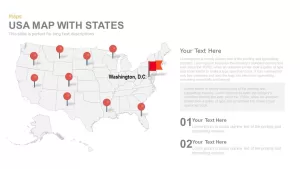 PowerPoint US Map With States Keynote Template