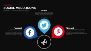 Social media icons PowerPoint template and keynote