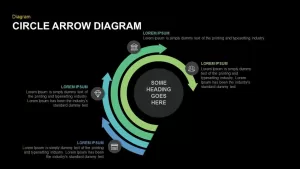 Circle arrow diagram PowerPoint template and keynote