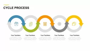 Cycle process PowerPoint template and keynote