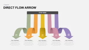 Direct Flow Arrow PowerPoint Template and Keynote