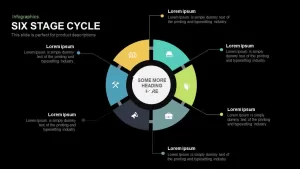 6 Stage Cycle PowerPoint Template and Keynote