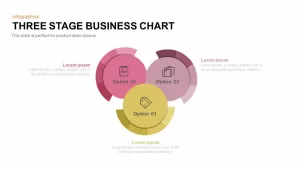 3 stage business chart PowerPoint template