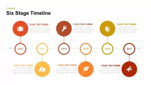6 stage timeline PowerPoint template
