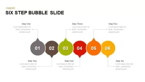 6 Step Bubble PowerPoint Template & Keynote Slide