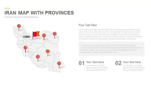 Iran Map With Provinces Powerpoint and Keynote template