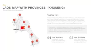 Laos Map With provinces Powerpoint and Keynote template