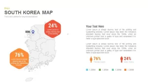 South Korea Map Powerpoint and Keynote template