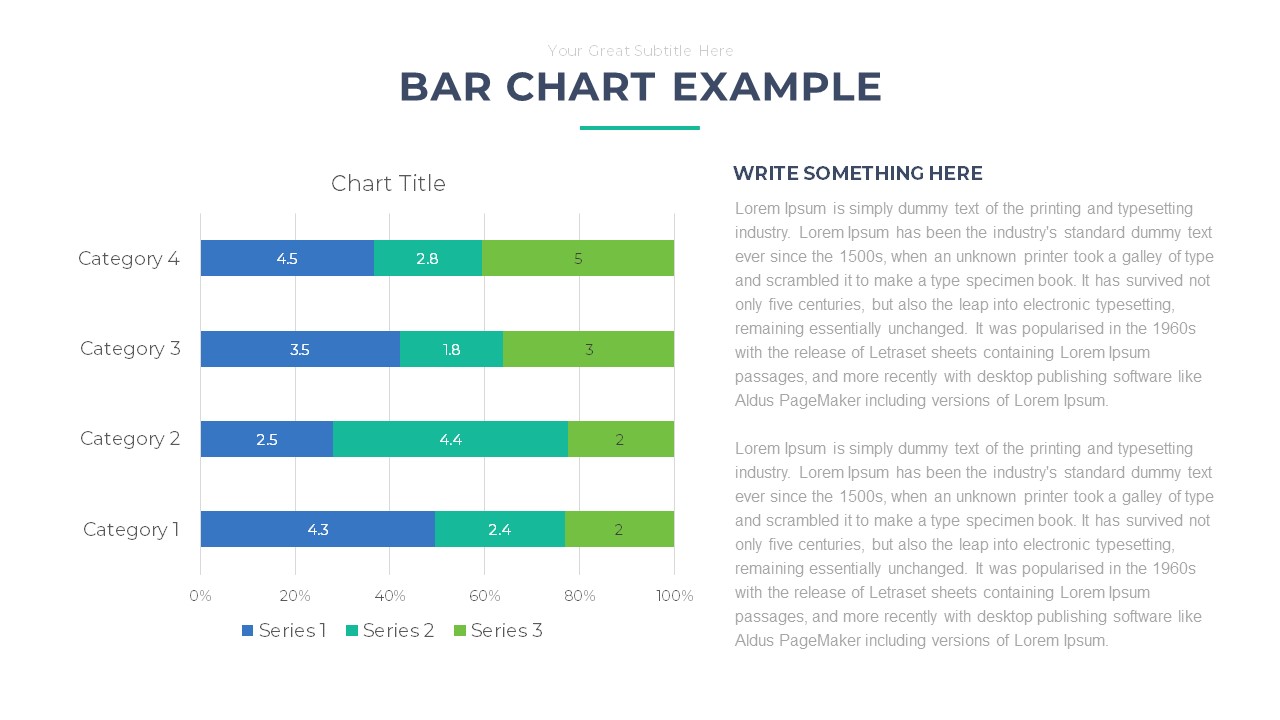 Bar Chart PowerPoint Template Free