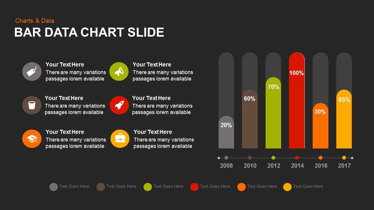 Bar Data Chart Powerpoint and Keynote template Slide