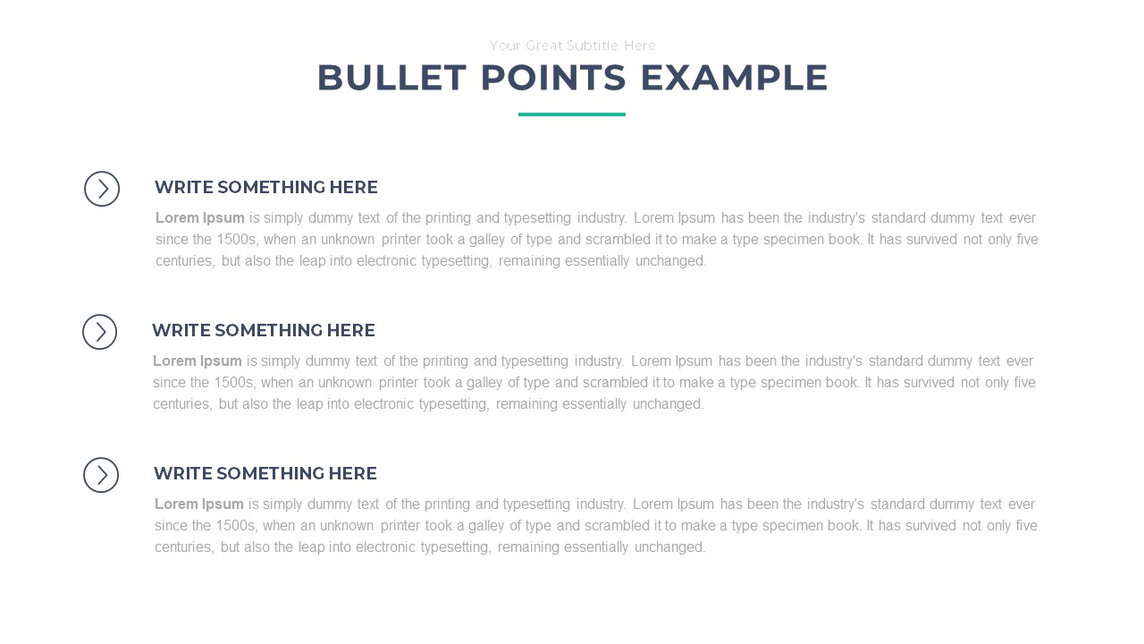 Bullet Points PowerPoint Template Free