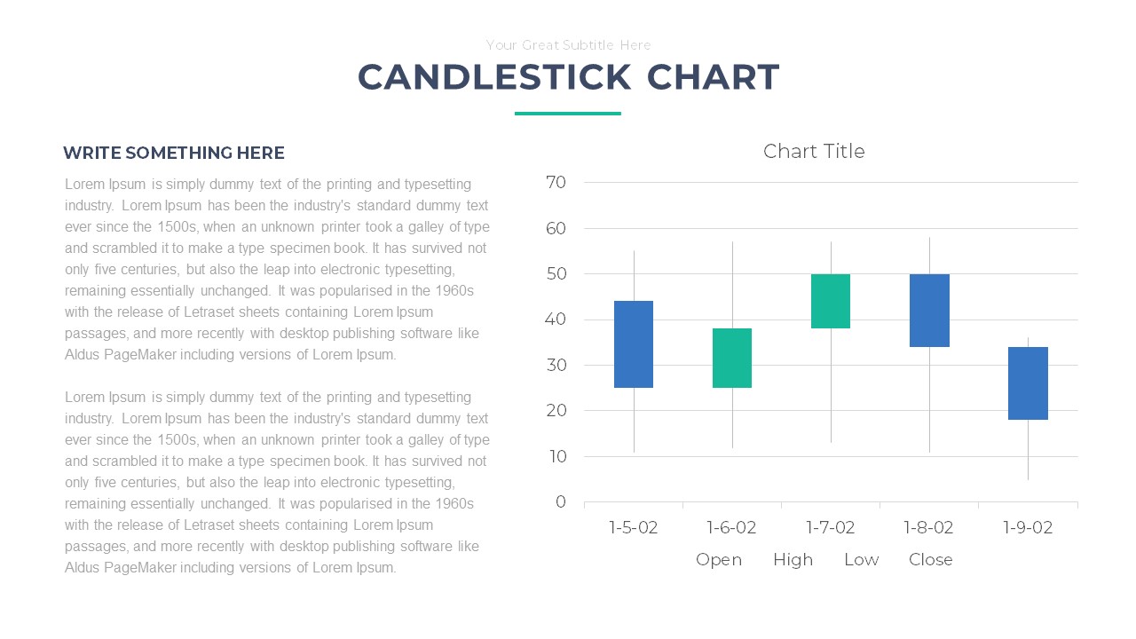 Candlestick Chart PowerPoint Template Free