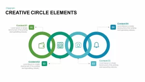 Creative Circle Elements PowerPoint Template and Keynote