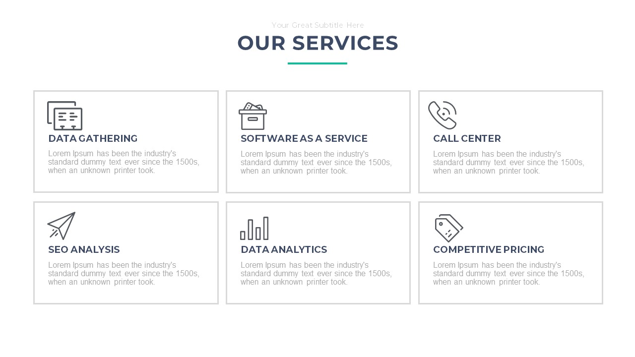 Our Services PowerPoint Template Free