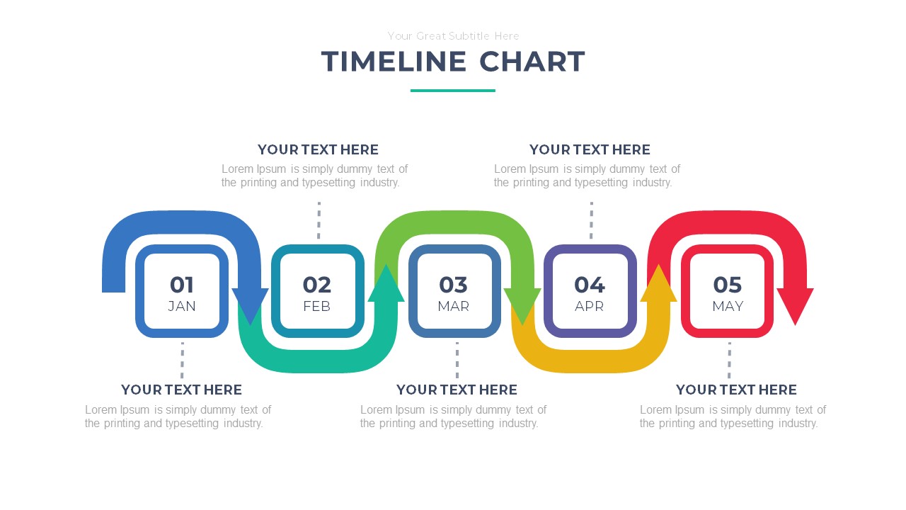 Timeline Chart PowerPoint Template Free