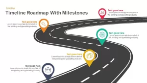 Animated Timeline Roadmap with Milestones PowerPoint Template