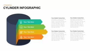 Infographic Cylinder PowerPoint Template and Keynote