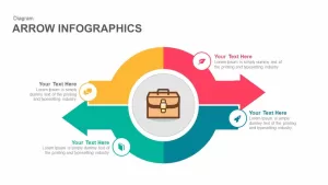 Infographics arrow PowerPoint template