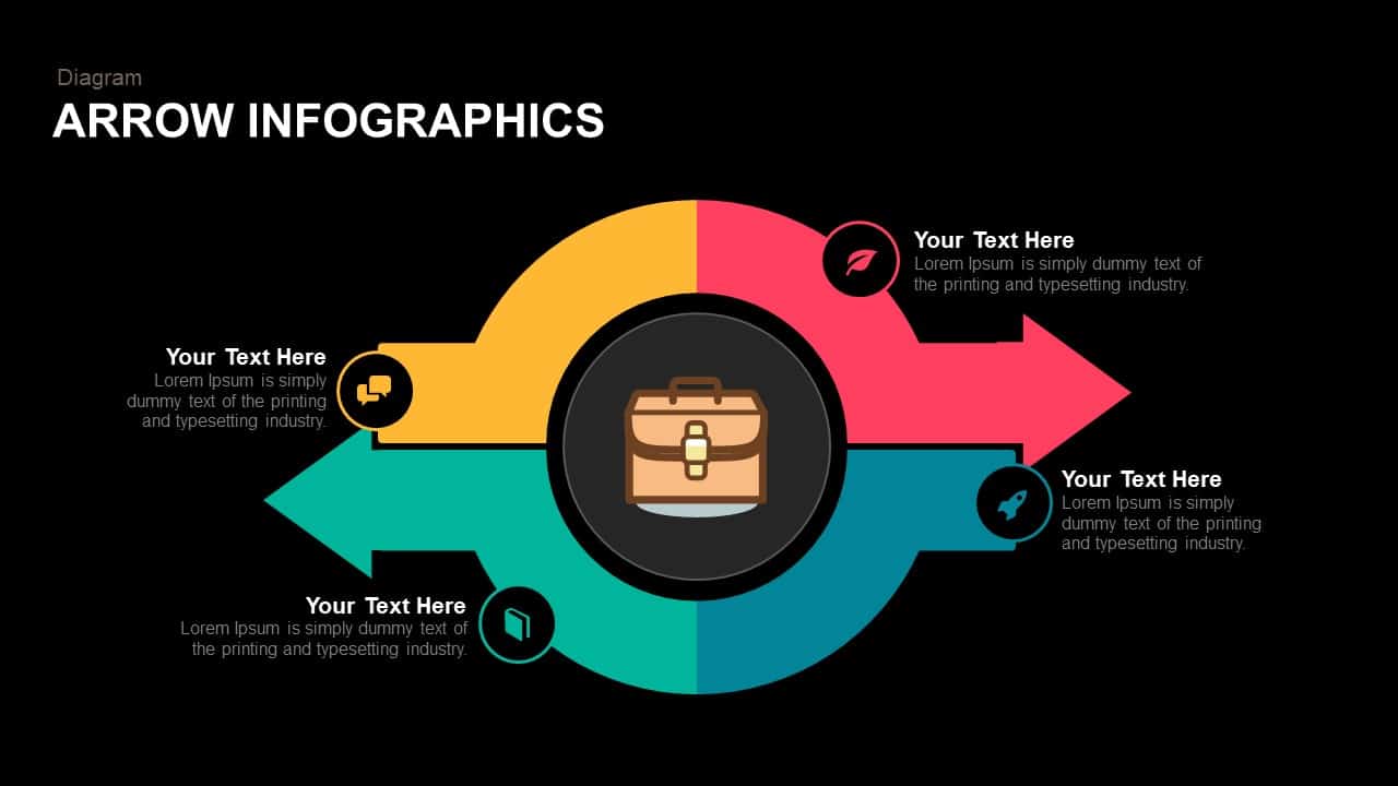 Arrow Infographics Powerpoint template