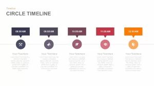 circle timeline PowerPoint template