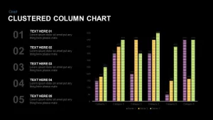 Clustered Column Chart PowerPoint and Keynote Slide
