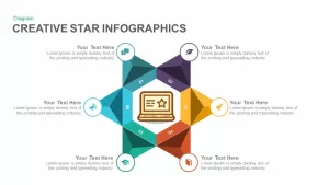 creative infographics star PowerPoint template and keynote