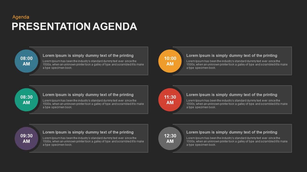 Presentation Agenda Powerpoint template