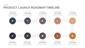 Product Launch Roadmap Timeline PowerPoint Template