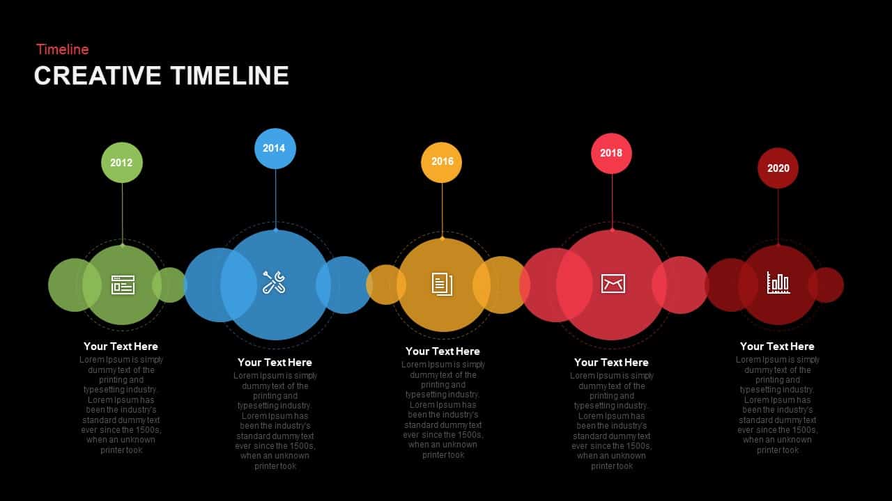 Creative Timeline PowerPoint template