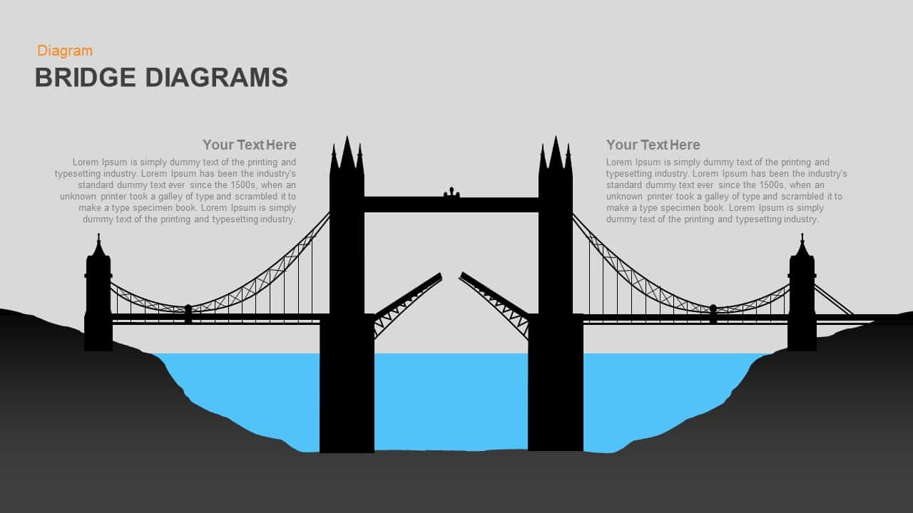 Bridge Diagrams PowerPoint template