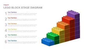 Lego Block Stage Diagram Template for PowerPoint and Keynote